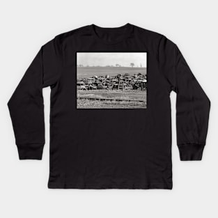 Automobile Graveyard, 1935. Vintage Photo Kids Long Sleeve T-Shirt